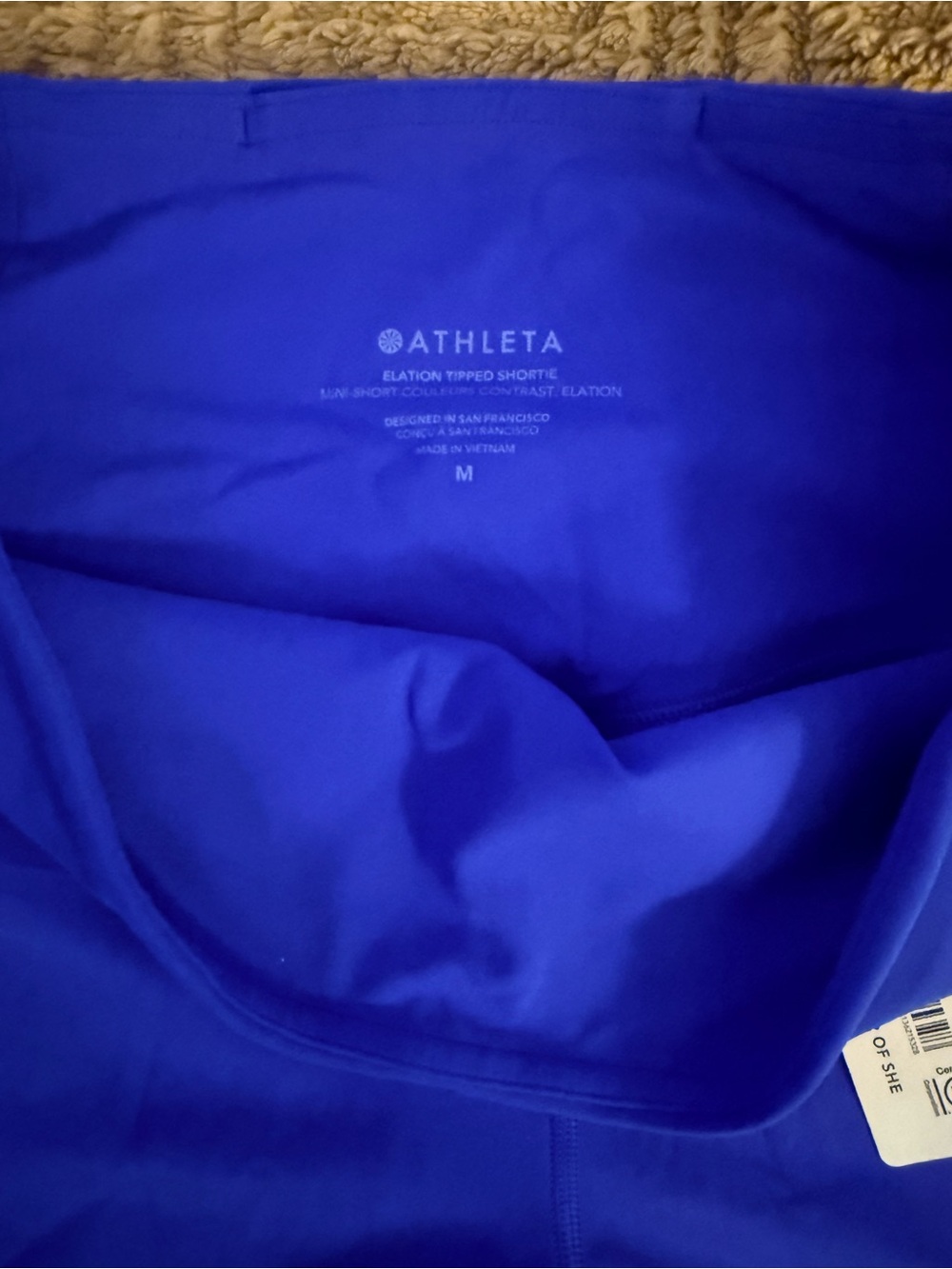 Athleta Elation Tipped Shortie - Royal Blue